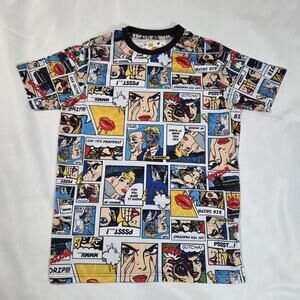 Oh Snap! Drill Clothing Co. T-Shirt Men's Medium Comic Pop Art All Over Print